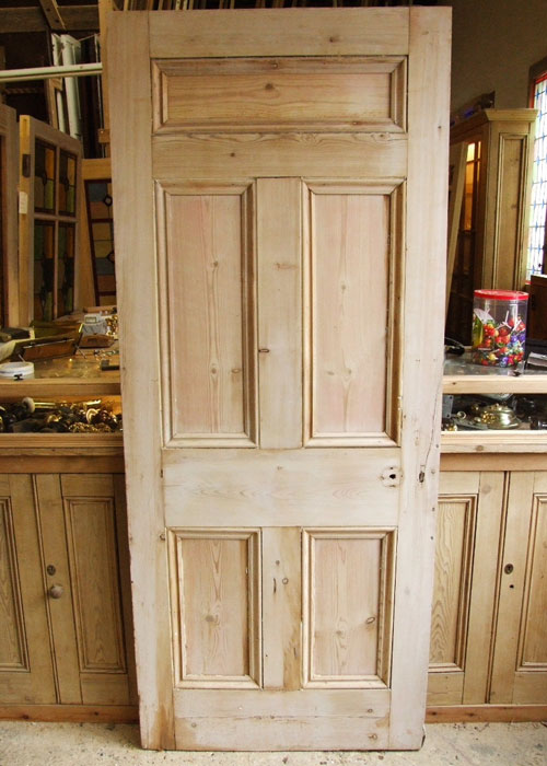 Salvaged Victorian Front Door 5 Solid Panels