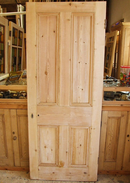 Reclaimed Antique Pine Victorian Front Door