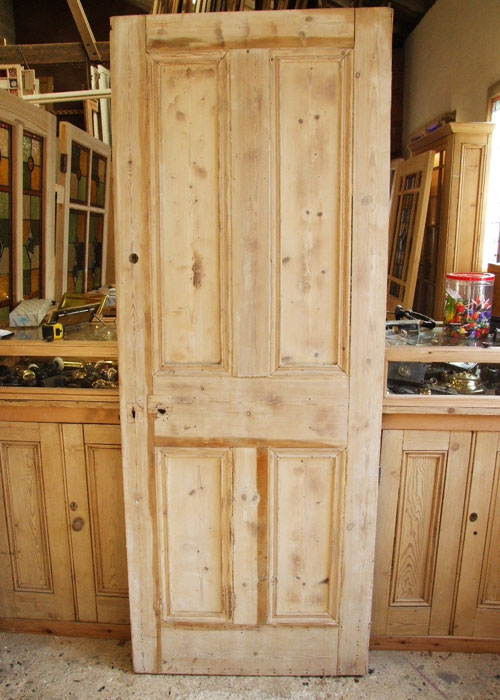 Sturdy 4 Panel Pine Victorian Front Door